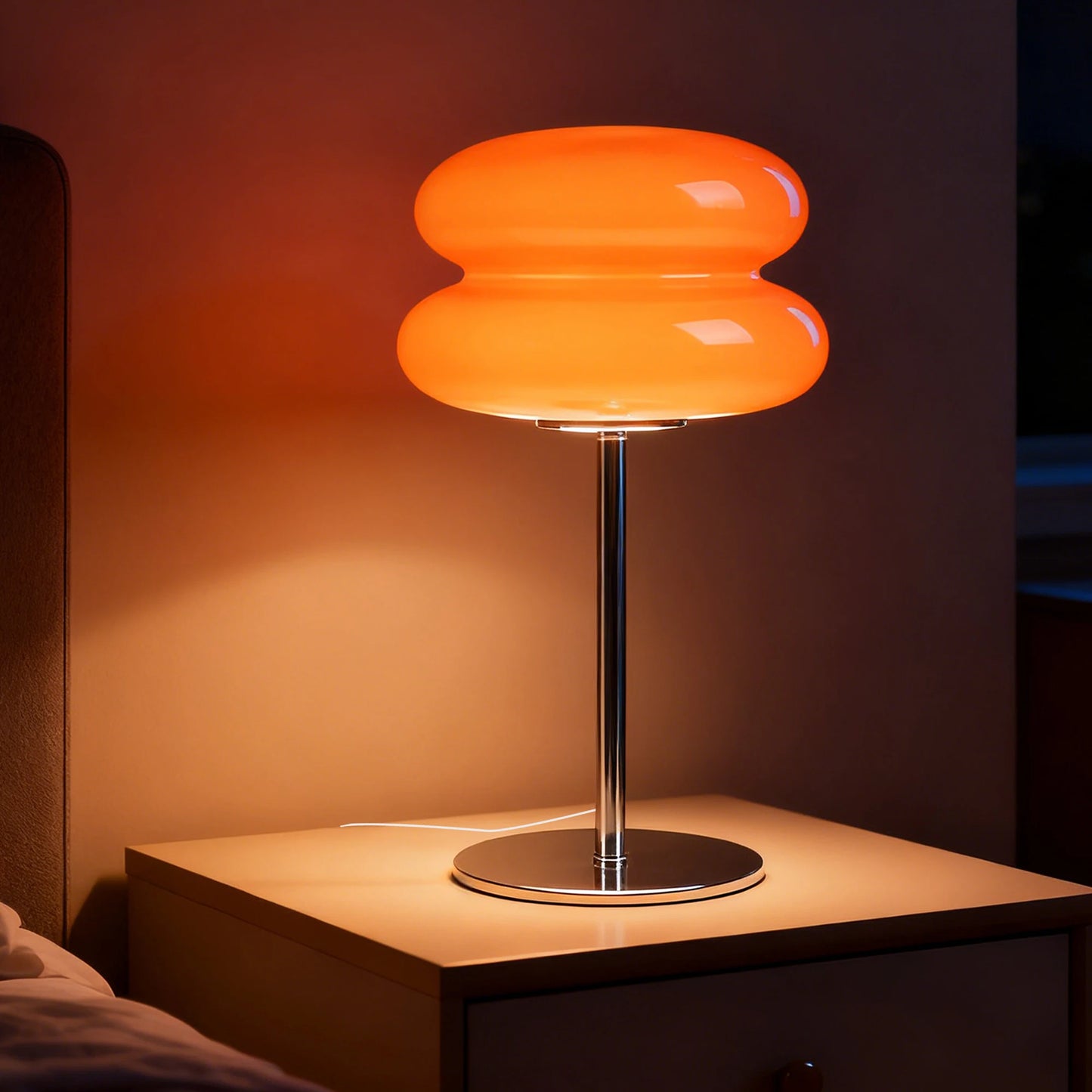 Macaron Glass Table Lamp – Tricolor Dimming