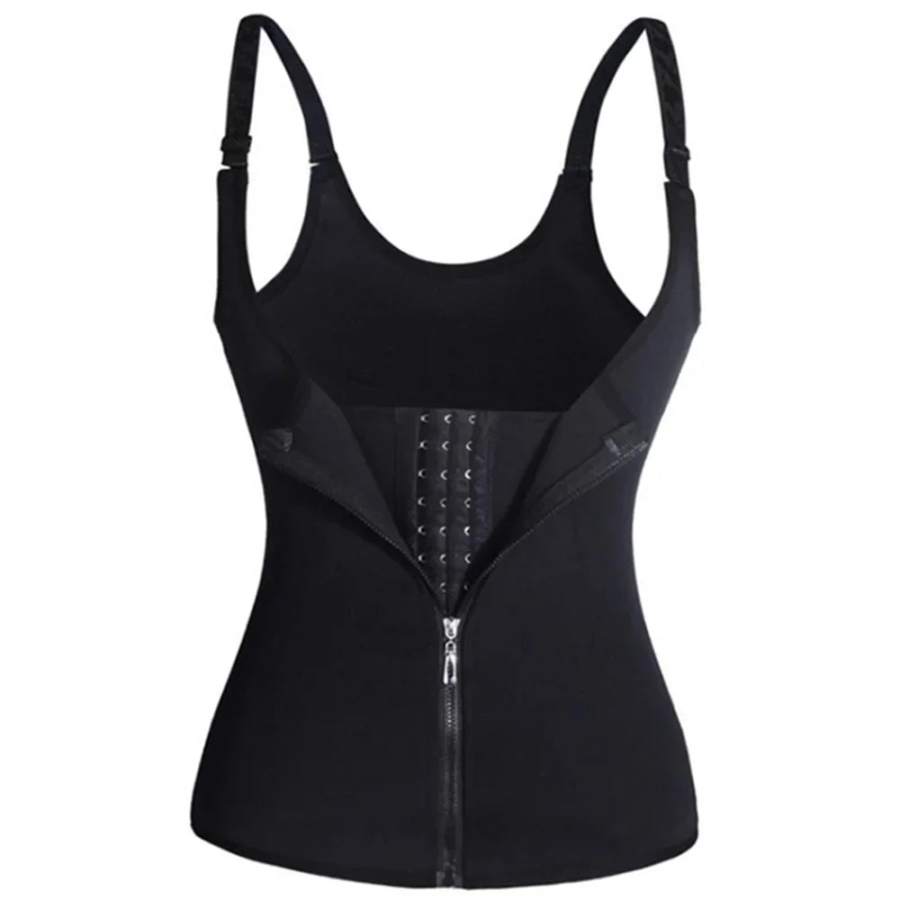 👚🔥 Women’s Zipper Waist Trainer Tank Top ✨