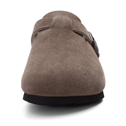 🥿 Suede Cork Clogs – Arch Support Comfort Mules (Unisex)