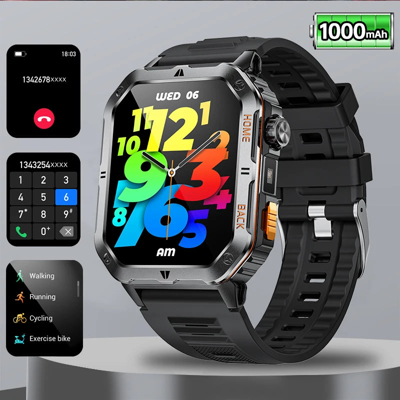 ⌚ 2.01” AMOLED GPS Smart Watch with Bluetooth Calling 🚀