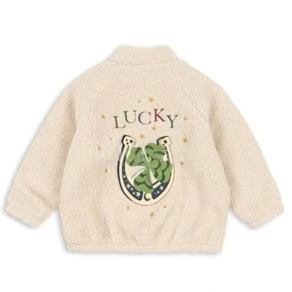 Premium Lambswool Kids Winter Jacket | Warm Cherry Coat | GLOMEXIA