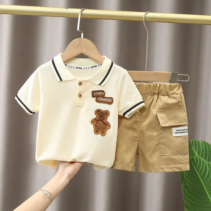 Cute Cartoon Cotton Boys Summer Set 🌞