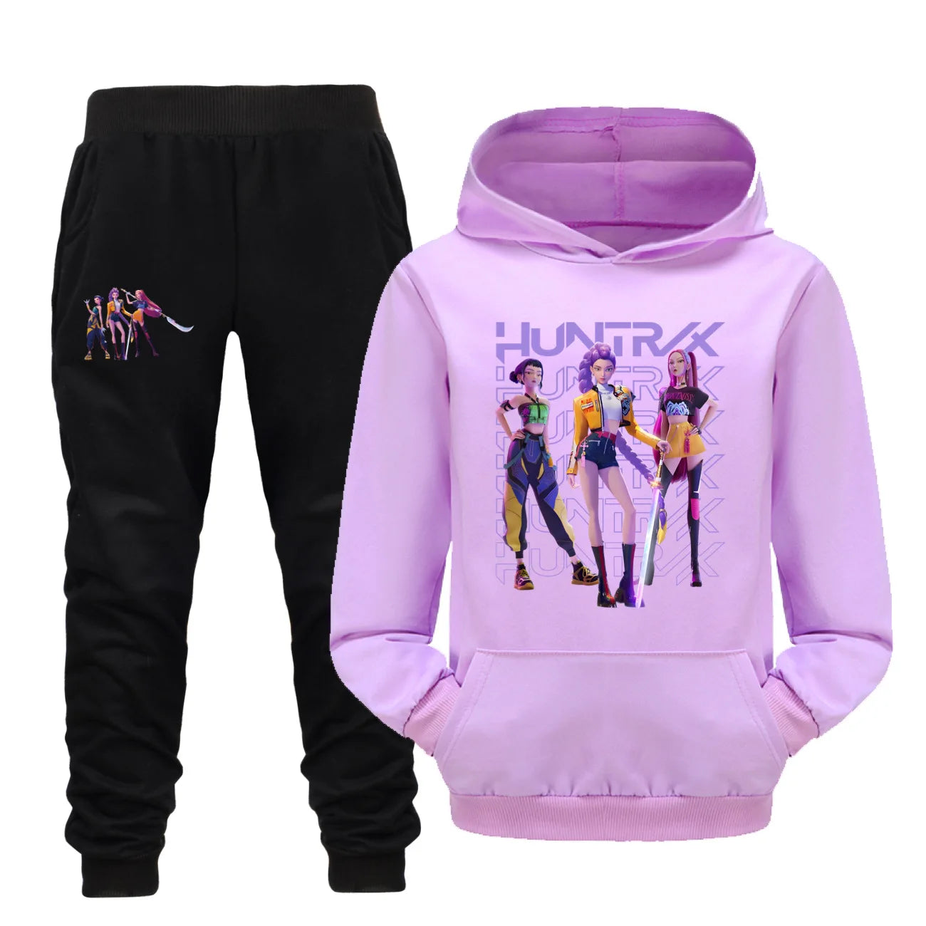 Glomexia Cartoon Hoodie Set – Teen Autumn Streetwear