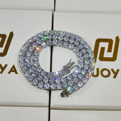 Hip Hop CZ Iced Out Tennis Chain Necklace