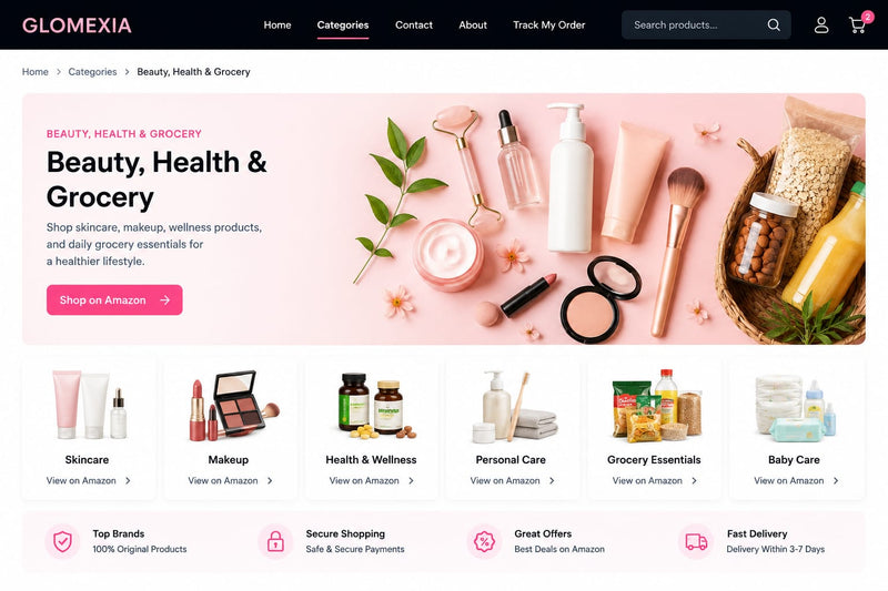 Beauty, Health & Grocery