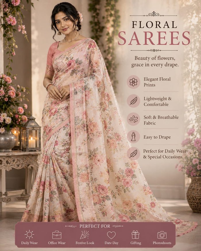 Floral Sarees