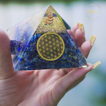 Lapis Lazuli Orgon Pyramid Energy Crystal
