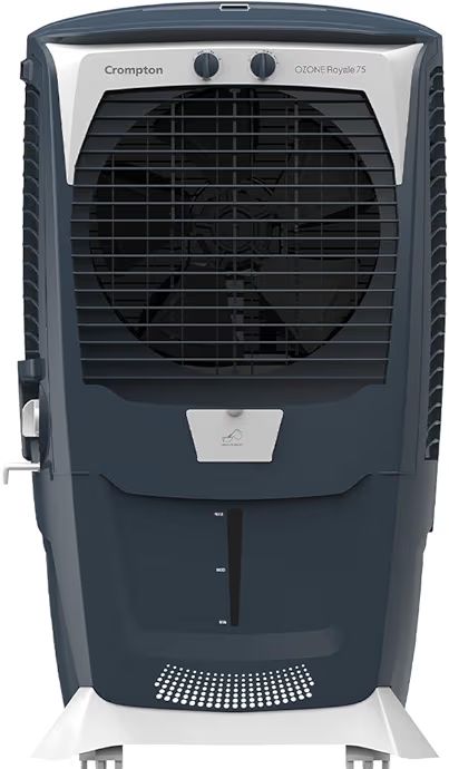Crompton Ozone Royale 75 Litres Desert Air Cooler for home | Large & Easy Clean Ice Chamber | High Density Honeycomb Pads | Everlast Pump | Humidity Control | Auto Fill & Drain Function