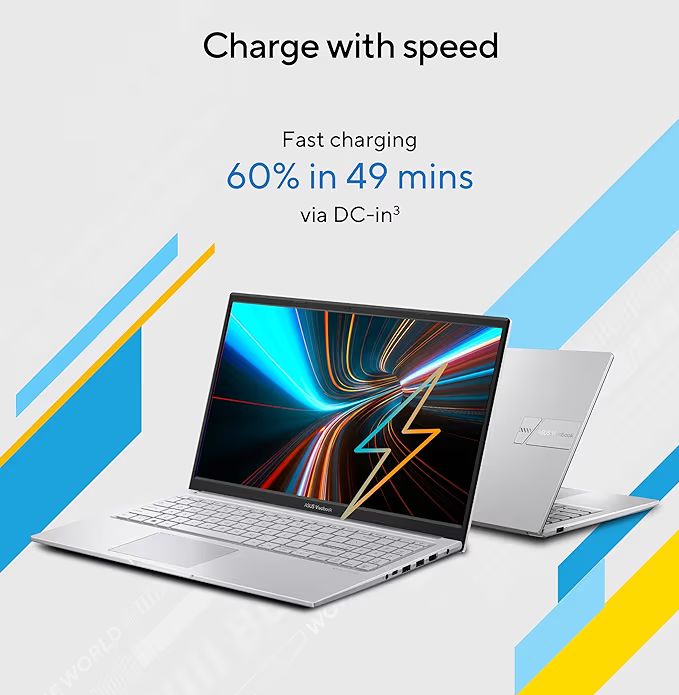 💻 ASUS Vivobook 15 – i3 13th Gen, 12GB RAM, 512GB SSD, FHD Display, Thin & Light Laptop