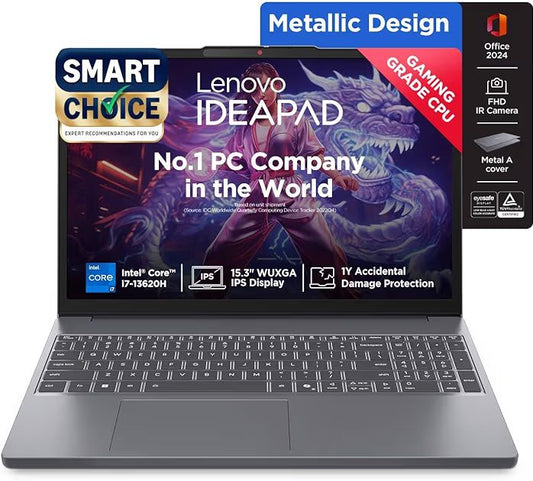 💻 Lenovo IdeaPad Slim 3 – i7 13th Gen, 16GB RAM, 512GB SSD, WUXGA IPS Display, Metal Design
