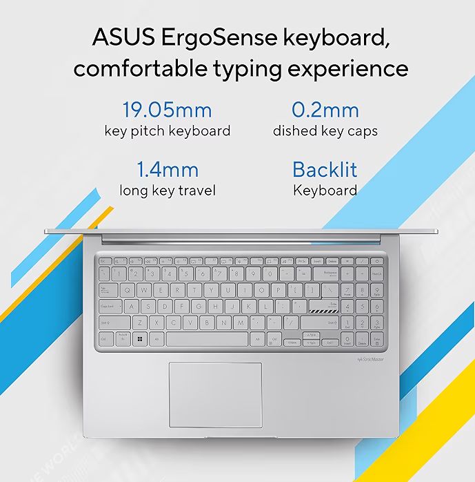 💻 ASUS Vivobook 15 – i3 13th Gen, 12GB RAM, 512GB SSD, FHD Display, Thin & Light Laptop