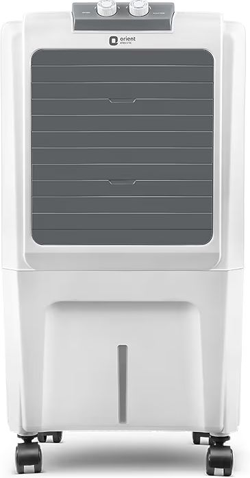 Orient Electric Durachill 40 L Portable Air Cooler For Home | Densenest Honeycomb Pads |More Air Delivery | Fully Collapsible Louvers |Inverter Compatible | 1 Year Warranty by Orient | White & Grey