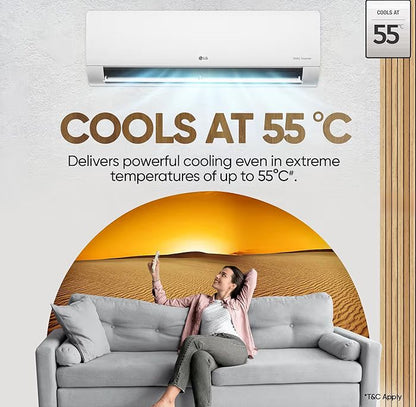 1.5 Ton 5 Star DUAL Inverter Split AC (Copper, AI Convertible 6-in-1, VIRAAT Mode, Faster Cooling & Energy Saving, 4 Way Swing, HD Filter with Anti-Virus Protection, US-Q19YNZE3, White)