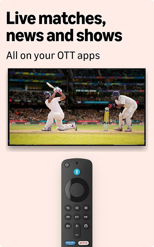 Amazon Fire TV Stick HD (newest model), Alexa Voice Remote with TV power & volume controls, full HD streaming device