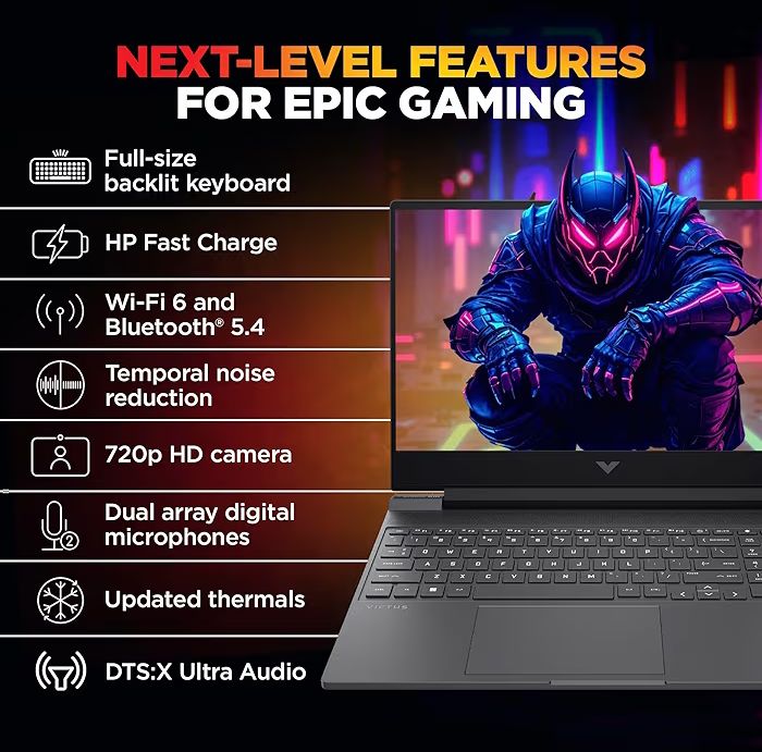 💻 HP Victus Gaming Laptop – i5 13th Gen, RTX 3050 (6GB), 16GB RAM, 144Hz Display