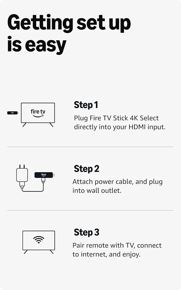 Amazon Fire TV Stick HD (newest model), Alexa Voice Remote with TV power & volume controls, full HD streaming device