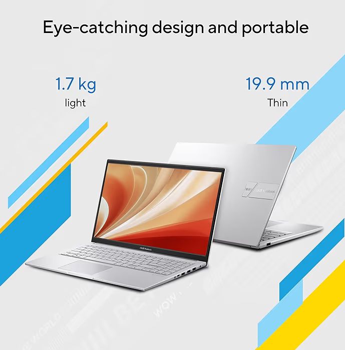 💻 ASUS Vivobook 15 – i3 13th Gen, 12GB RAM, 512GB SSD, FHD Display, Thin & Light Laptop