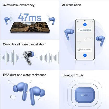 🎧 OnePlus Nord Buds 3r TWS Earbuds – 54H Battery, 3D Spatial Audio, 12.4mm Drivers
