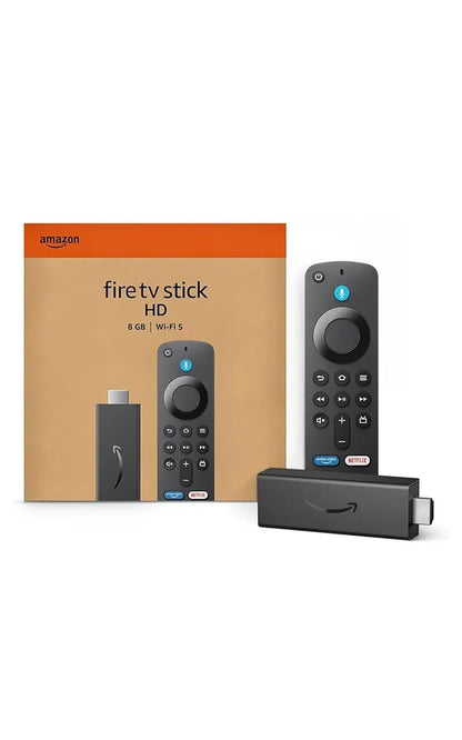 Amazon Fire TV Stick HD (newest model), Alexa Voice Remote with TV power & volume controls, full HD streaming device