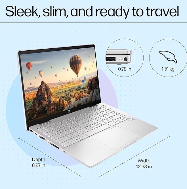 💻 HP Pavilion x360 – i5 13th Gen, 16GB RAM, 512GB SSD, Touchscreen, 2-in-1 Convertible Laptop