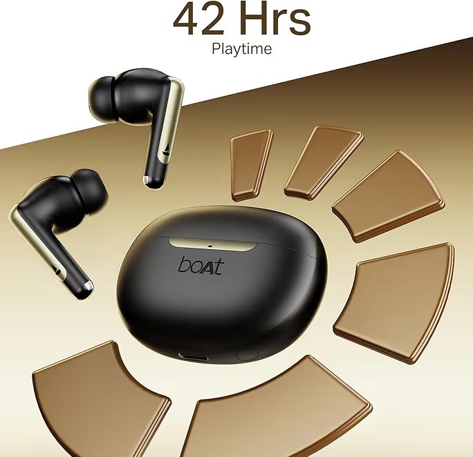 🎧 boAt Airdopes 141 Elite ANC (2025) – Wireless TWS Earbuds with ANC, 42H Battery & ENx™ Tech