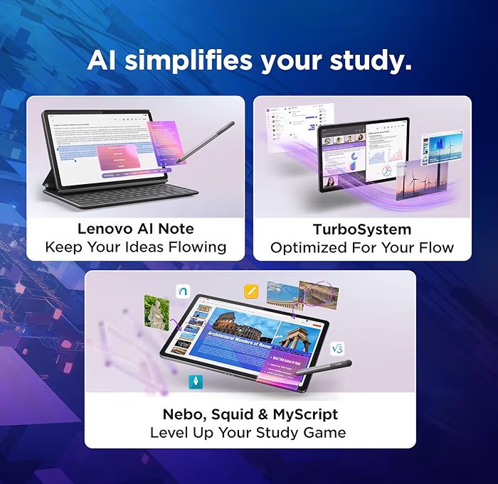 📱 Lenovo Idea Tab (11”) – 2.5K Display, 8GB RAM, 7040mAh Battery