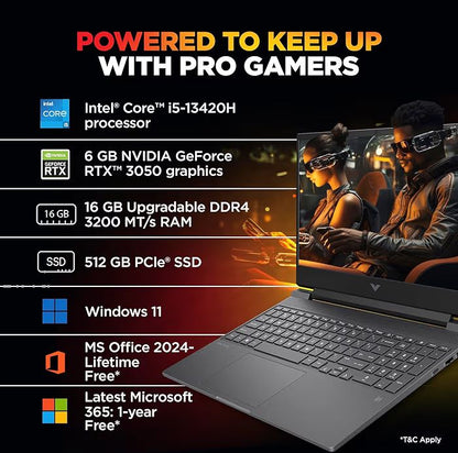 💻 HP Victus Gaming Laptop – i5 13th Gen, RTX 3050 (6GB), 16GB RAM, 144Hz Display