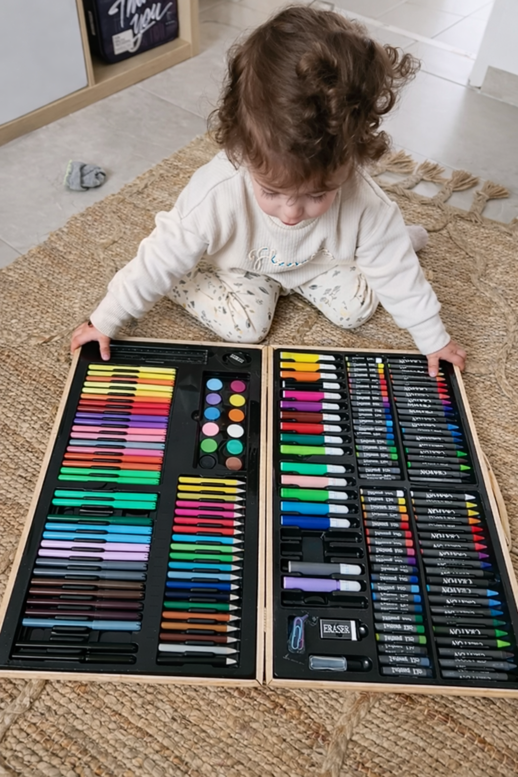 Kids Art Kit Set | Coloring Kit with Crayons, Sketch Pens, Oil Pastels & Colour Pencils | Drawing Set for Kids