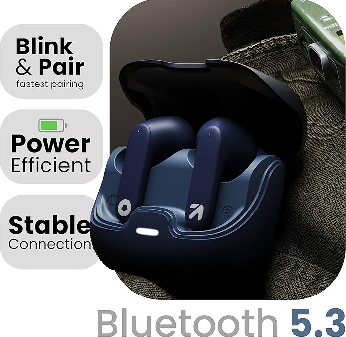 🎧 GOBOLT Z40 TWS Wireless Earbuds – 60H Playtime, ENC Mic, Low Latency Gaming, Type-C Fast Charging