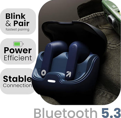 🎧 GOBOLT Z40 TWS Wireless Earbuds – 60H Playtime, ENC Mic, Low Latency Gaming, Type-C Fast Charging