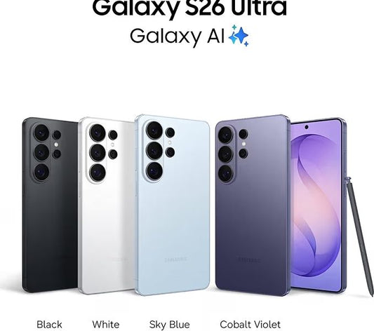 📱 Samsung Galaxy S26 Ultra 5G – 200MP Camera, Snapdragon 8 Elite, AI Phone
