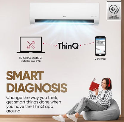 1.5 Ton 5 Star DUAL Inverter Split AC (Copper, AI Convertible 6-in-1, VIRAAT Mode, Faster Cooling & Energy Saving, 4 Way Swing, HD Filter with Anti-Virus Protection, US-Q19YNZE3, White)