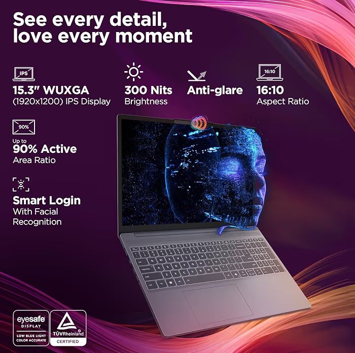 💻 Lenovo IdeaPad Slim 3 – i7 13th Gen, 16GB RAM, 512GB SSD, WUXGA IPS Display, Metal Design