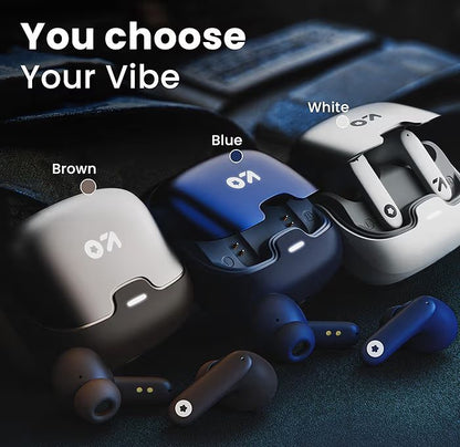 🎧 GOBOLT Z40 TWS Wireless Earbuds – 60H Playtime, ENC Mic, Low Latency Gaming, Type-C Fast Charging