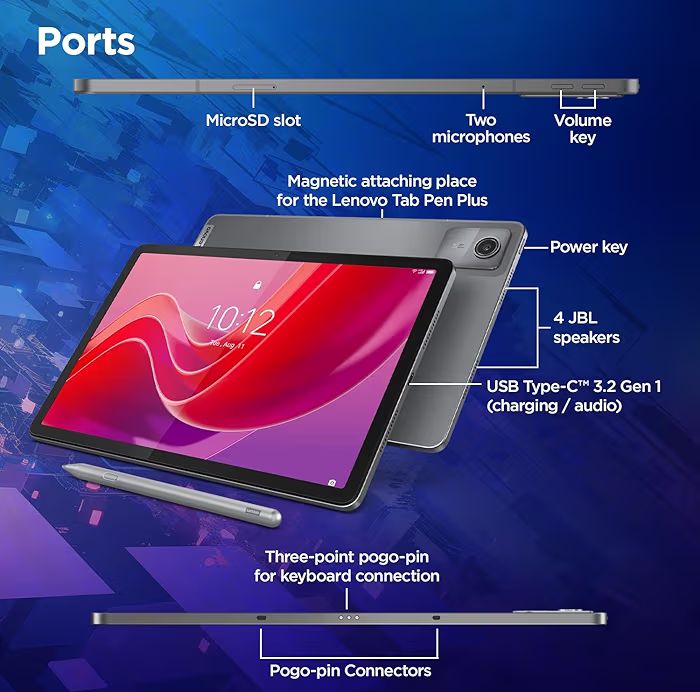 📱 Lenovo Idea Tab (11”) – 2.5K Display, 8GB RAM, 7040mAh Battery