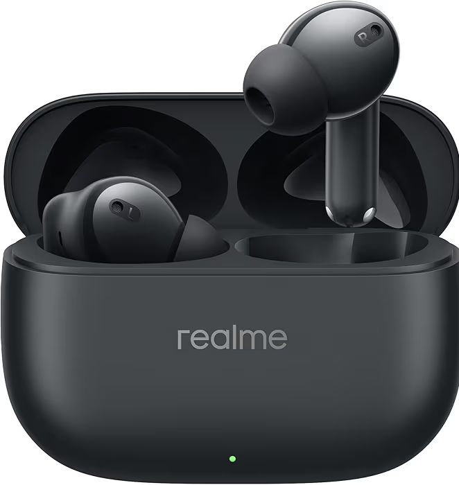 🎧 realme Buds T310 Wireless Earbuds – 46dB Hybrid ANC, 360° Spatial Audio, 40H Battery