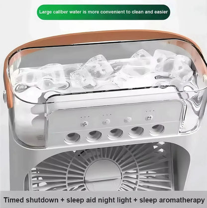 Portable Mini Air Cooler Fan with Water Spray