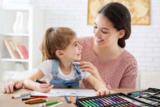 Kids Art Kit Set | Coloring Kit with Crayons, Sketch Pens, Oil Pastels & Colour Pencils | Drawing Set for Kids