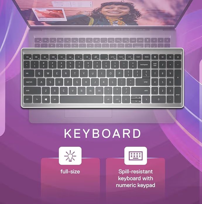 💻 Dell 15 (Inspiron) Laptop – i5 13th Gen, 16GB RAM, 1TB SSD, FHD Display, Backlit Keyboard