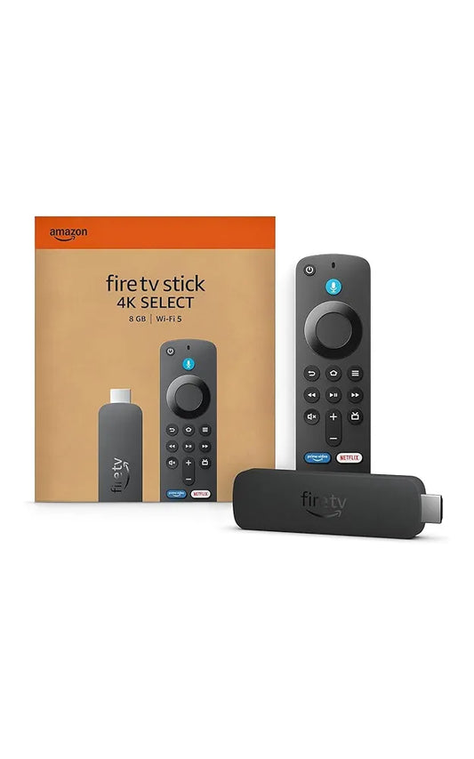 Amazon Fire TV Stick 4K Select (newest model), start streaming in 4K, Alexa voice search, stream lakhs of movies & episodes, free and live TV