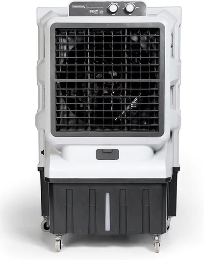 THERMOCOOL Commercial Cooler Bolt Excel with Wheel 95Ltr | Inverter Compatible, Low Noise | Honey Comb Pad | Collapsible Louvres | Water level Indicator | Auto Swing | 45ft Air Throw Distance