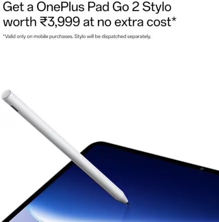 📱 OnePlus Pad Go 2 – 12.1” 2.8K Display, 120Hz, 10050mAh Battery