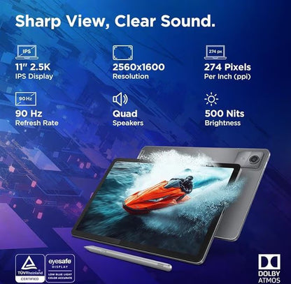 📱 Lenovo Idea Tab (11”) – 2.5K Display, 8GB RAM, 7040mAh Battery