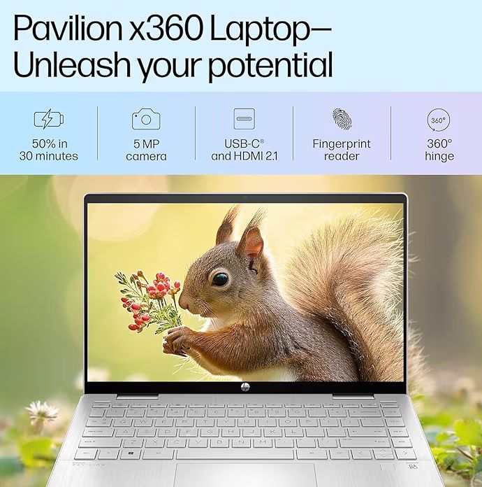 💻 HP Pavilion x360 – i5 13th Gen, 16GB RAM, 512GB SSD, Touchscreen, 2-in-1 Convertible Laptop
