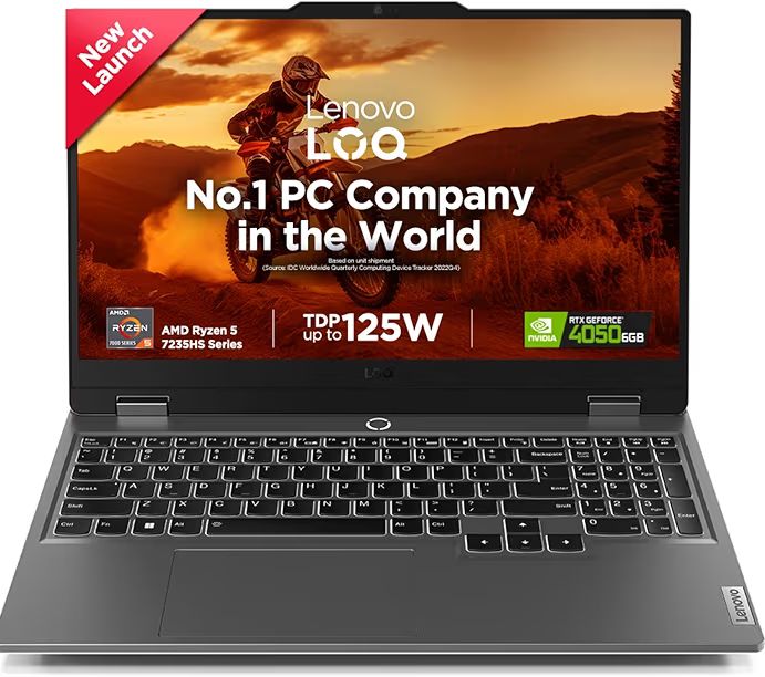 🎮 Lenovo LOQ Gaming Laptop – Ryzen 5 7235HS, RTX 4050 (6GB), 16GB RAM, 144Hz Display