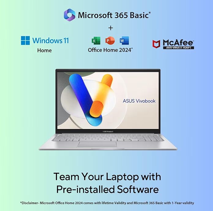 💻 ASUS Vivobook 15 – i3 13th Gen, 12GB RAM, 512GB SSD, FHD Display, Thin & Light Laptop