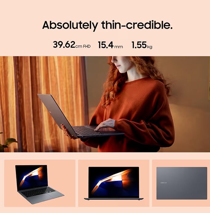 💻 Samsung Galaxy Book4 – i5 13th Gen, 16GB RAM, 512GB SSD, FHD Display, Fingerprint