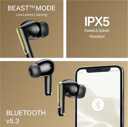 🎧 boAt Airdopes 141 Elite ANC (2025) – Wireless TWS Earbuds with ANC, 42H Battery & ENx™ Tech