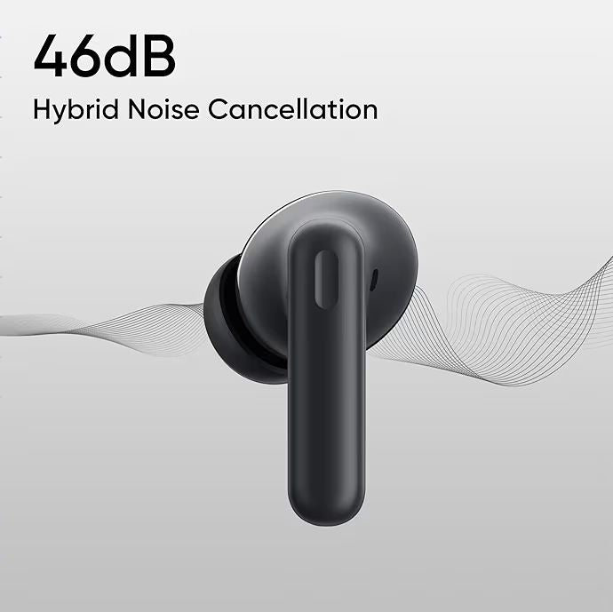 🎧 realme Buds T310 Wireless Earbuds – 46dB Hybrid ANC, 360° Spatial Audio, 40H Battery