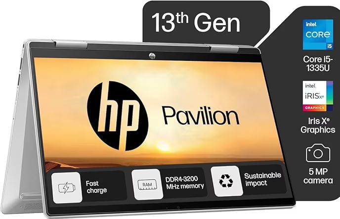 💻 HP Pavilion x360 – i5 13th Gen, 16GB RAM, 512GB SSD, Touchscreen, 2-in-1 Convertible Laptop